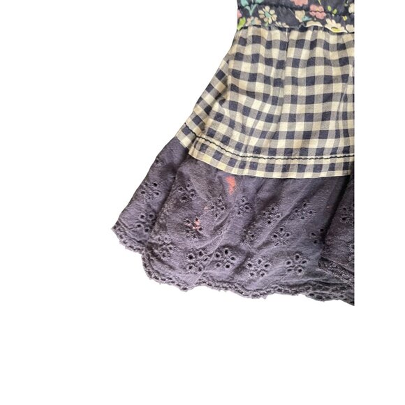 OshKosh BGosh Girls Denim Patchwork Overall Dress Size 3T - Picture 3 of 7